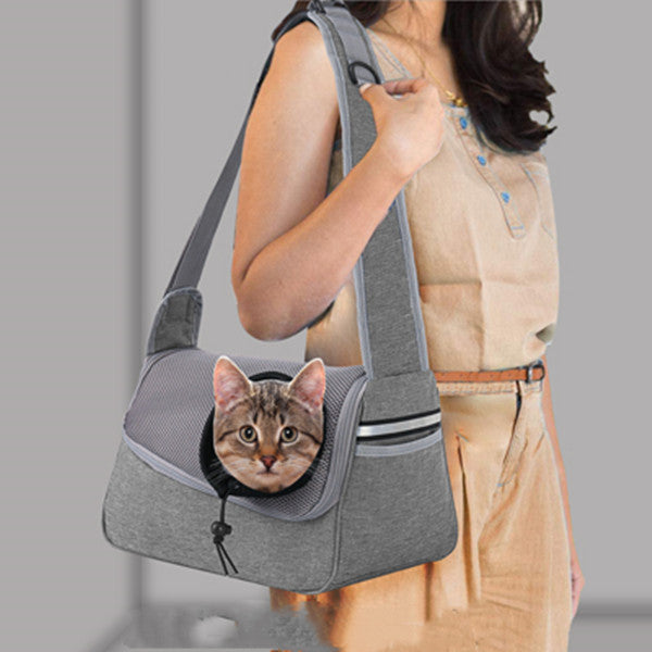 Breathable Mesh Shoulder Carrier Bag, for dogs.