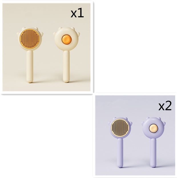 Pet Massage Grooming Brush – Hair Removal Comb for Cats & Dogs – pet wearing