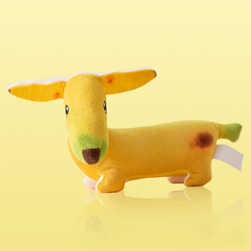 Plush Squeaky Dog Toy for Molar Play and Boredom, for dogs.
