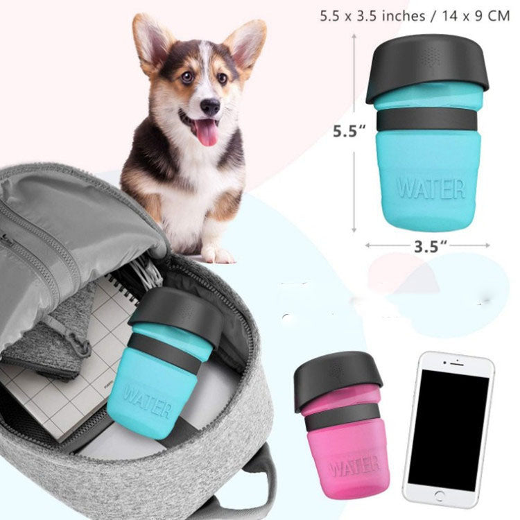 Portable Silicone Squeeze Water Bottle for Pets