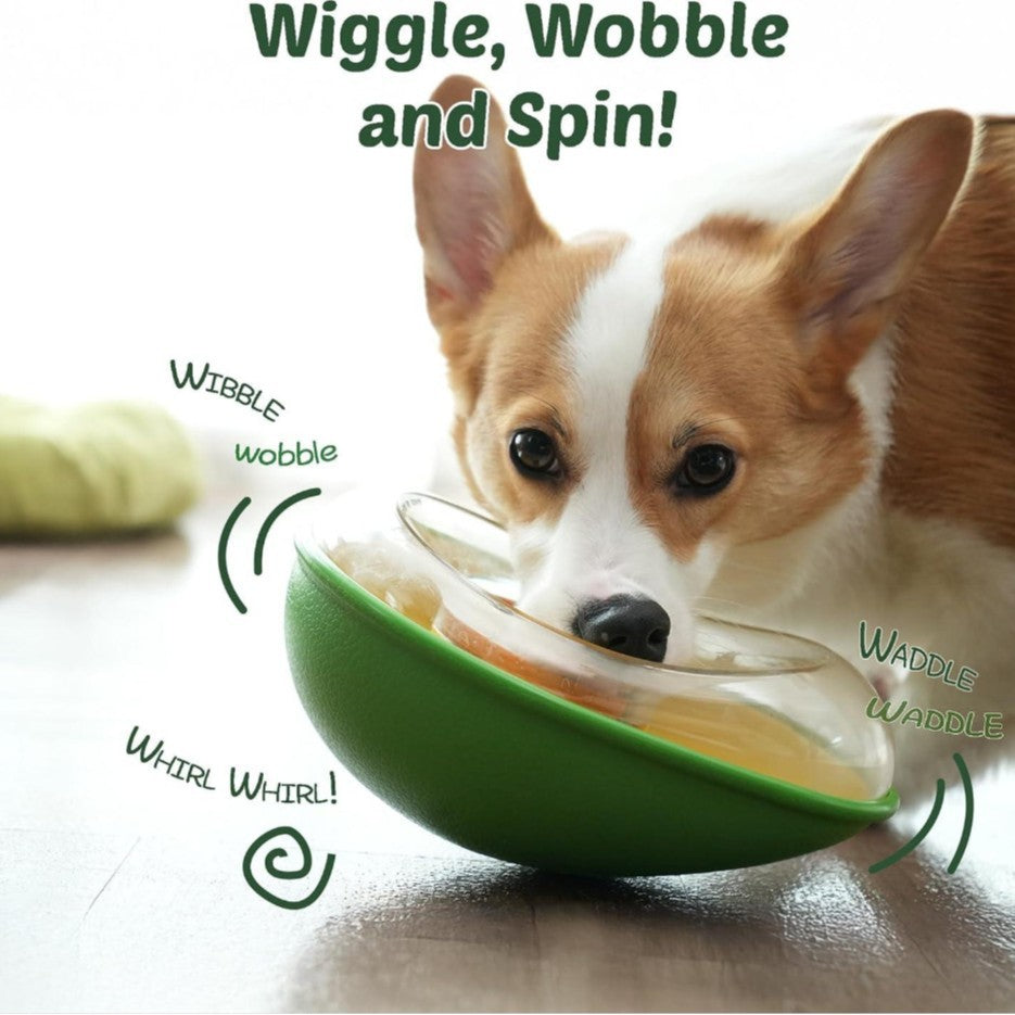 Avocado-Shaped Anti-Tip Feeding Bowl for Pets