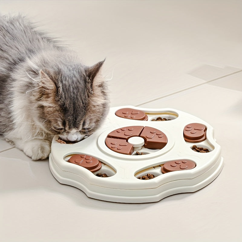 Interactive Multi-Stage Slow Feeder Puzzle Bowl, for dogs and cats.