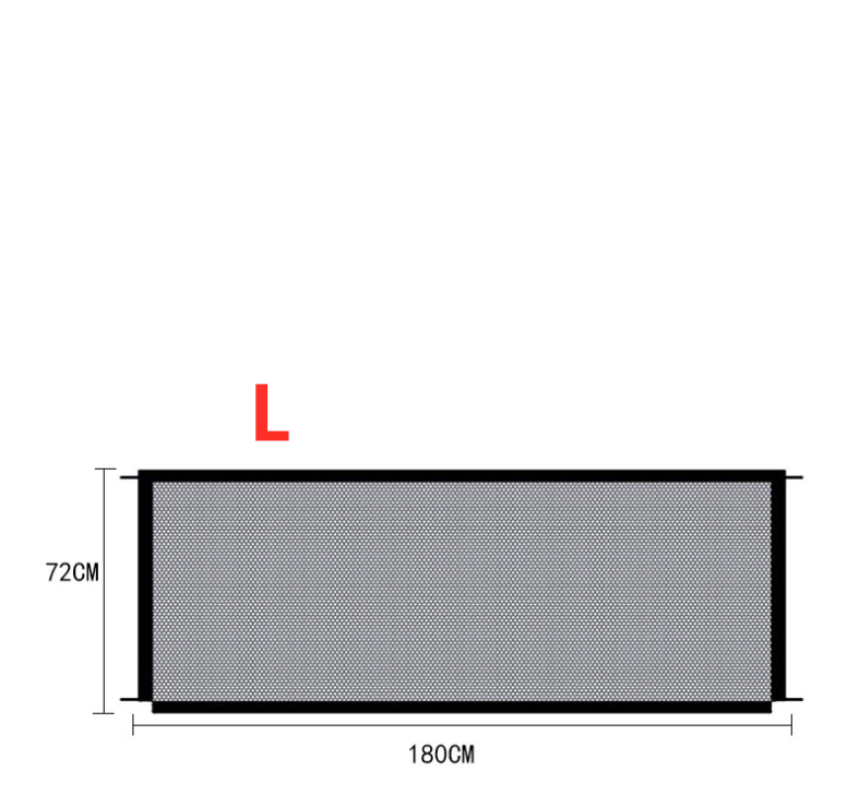 Foldable Nylon Pet Gate for Indoor Doorways and Stairs, for dogs.