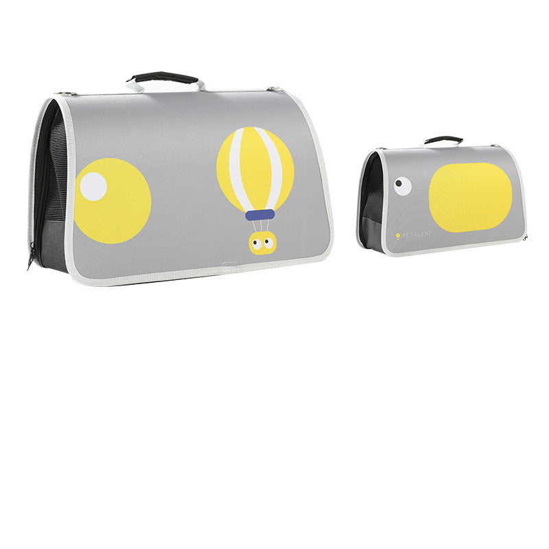 Foldable Oxford Cloth Cat Carrier Bag in Fun Prints, for cats.