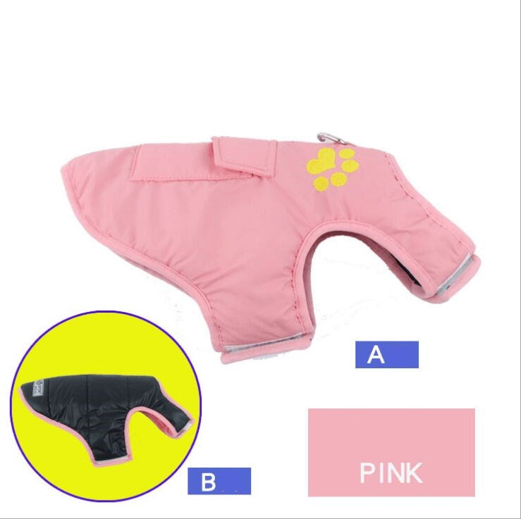 Padded Winter Cotton Coat, for dogs.
