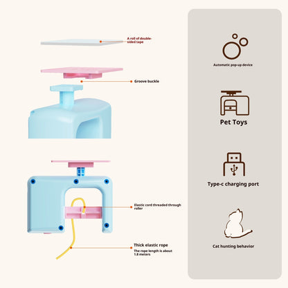 Electric Pet Cat Toy Hanging Door Yo-yo Self-Hi Relieving Boredom