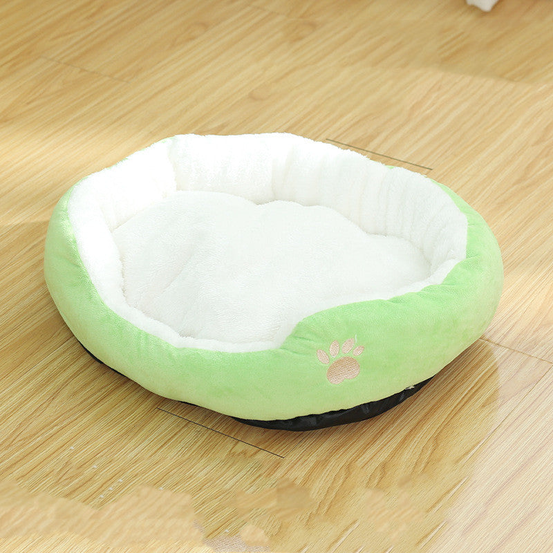 Round Removable-Cover Pet Bed, for dogs and cats.
