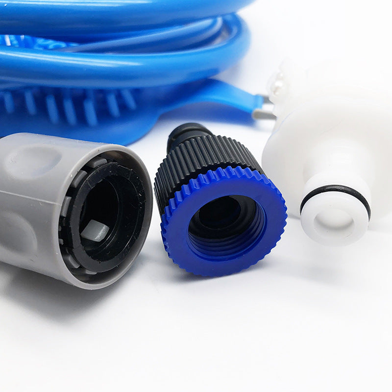 Outdoor Shower Bath Brush with Hose Attachment