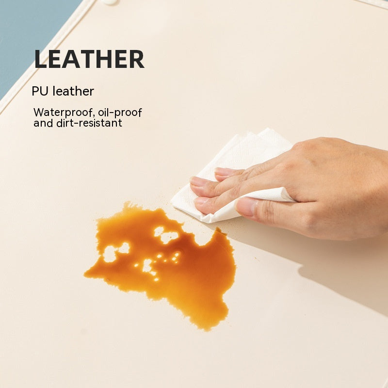 PU Leather Non-Slip Placemat, for cats.