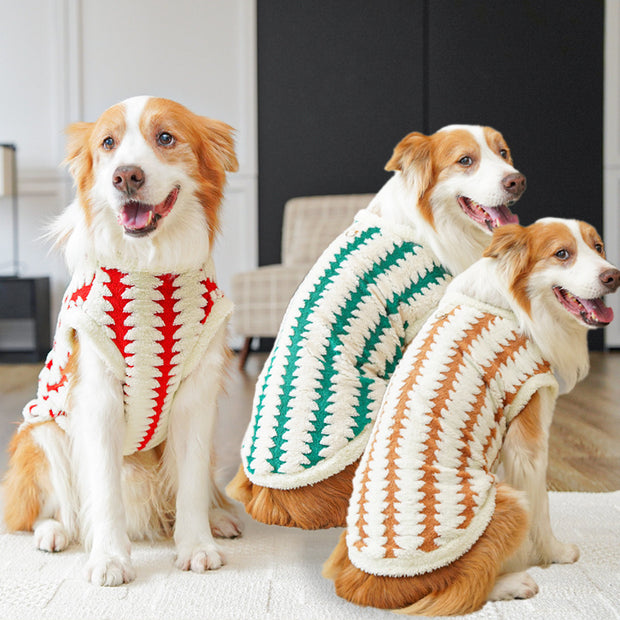 Fleece Dog Sweater for Golden Retrievers – Warm Winter Hoodie