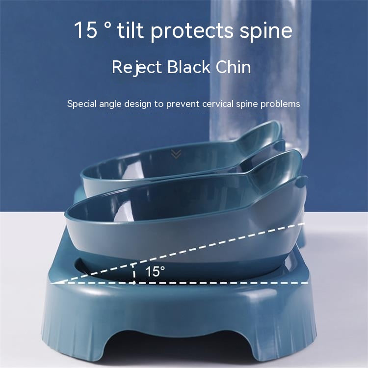Snail-Shaped Anti-Tip Cat Feeding Bowl, Three Colors
