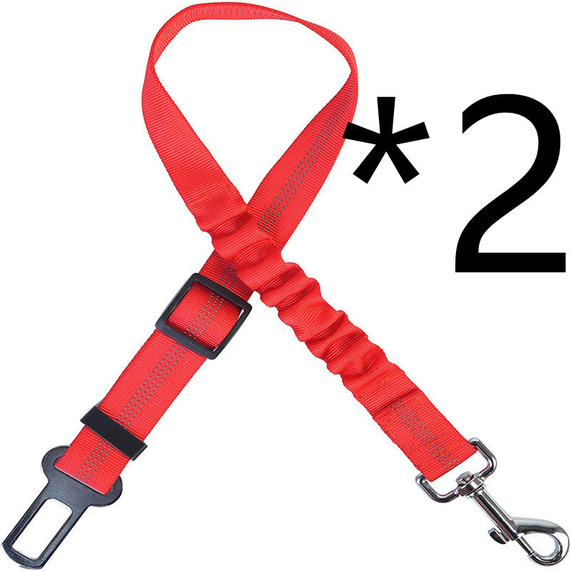 Adjustable Nylon Car Seat Belt Tether for Dogs