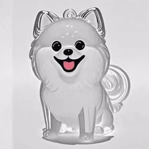 Transparent Dust-Proof Puppy Fur Keepsake Box, for dogs.