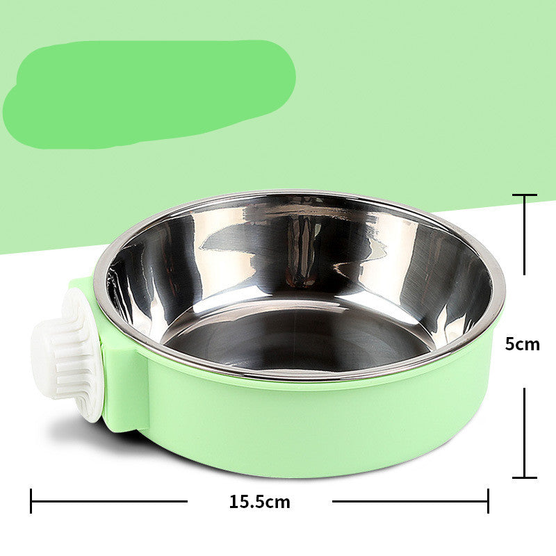 Cage-Mount Food and Water Bowl, for dogs and cats.