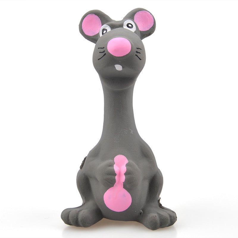 Latex Squeaky Mouse Chew Toy for Fetch and Chewing, for dogs.