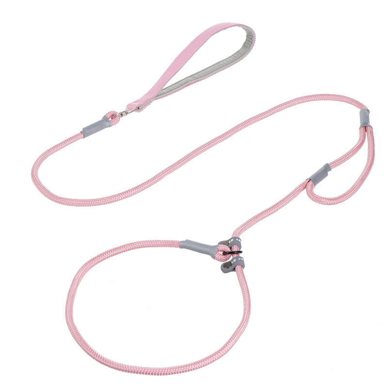 Double-Handle No-Pull Nylon Leash, for dogs.