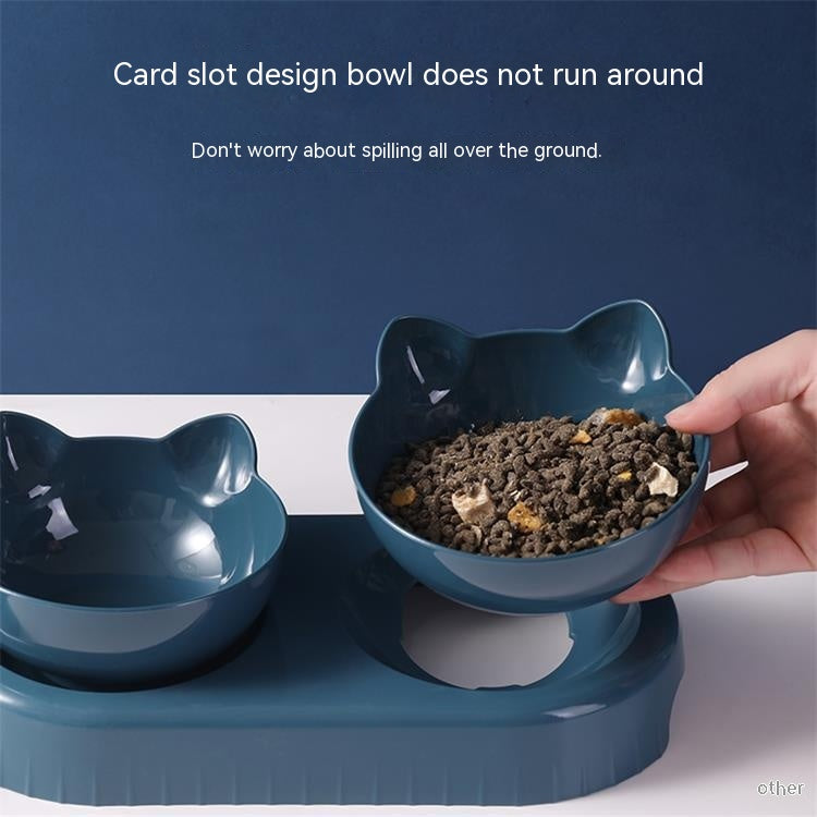 Snail-Shaped Anti-Tip Cat Feeding Bowl, Three Colors