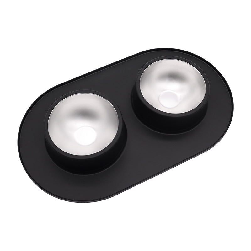 Anti-Splash Stainless Steel Bowl with Silicone Base, for dogs and cats.