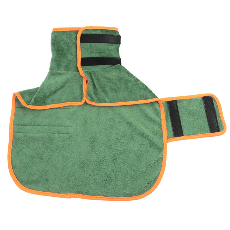 Microfiber Dog Drying Bathrobe, XS and S Sizes, for dogs.