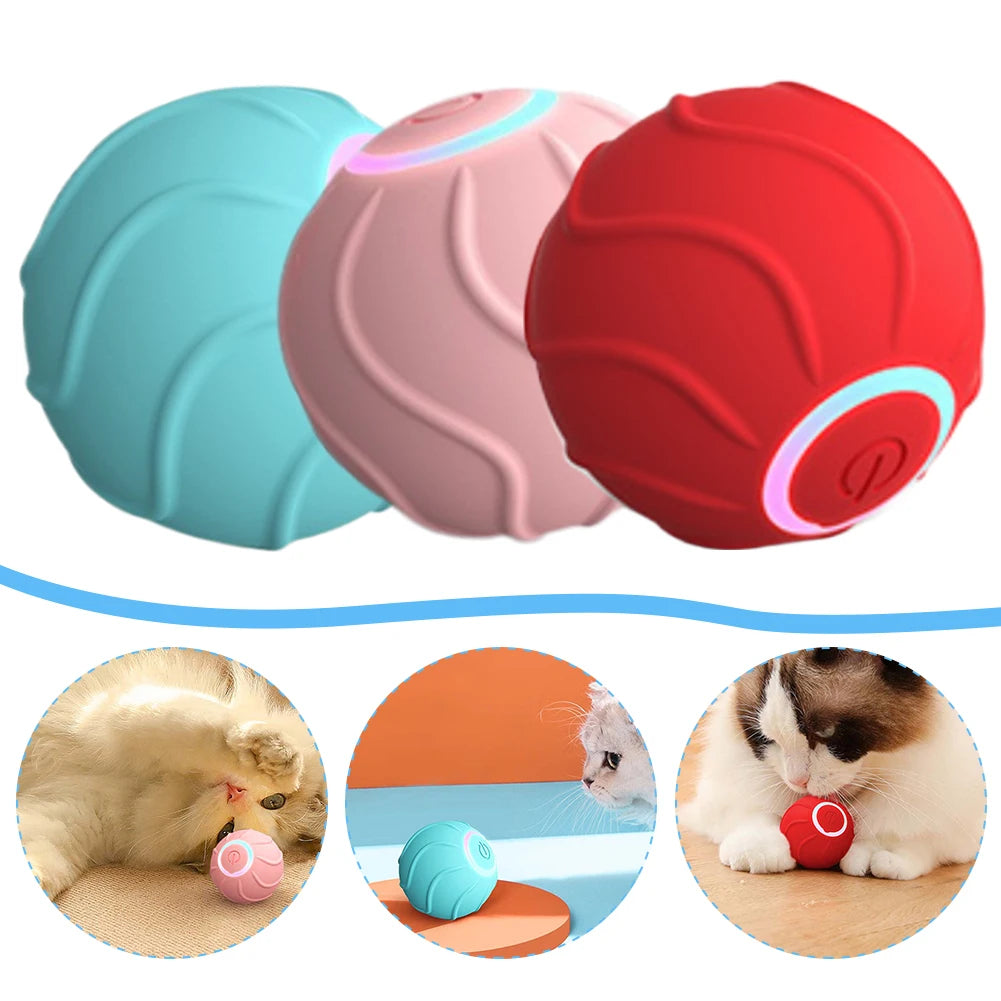 Automatic Bouncing Ball Toy for Cats and Kittens