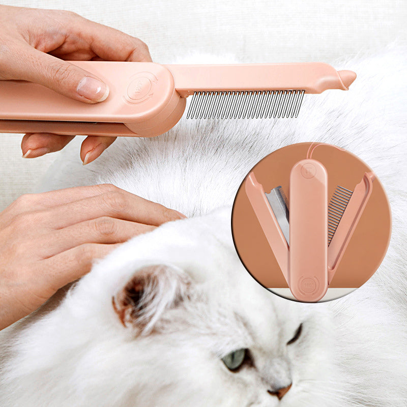 Two-in-One Dematting Comb for Long and Short Fur, for dogs and cats.