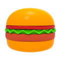 Hamburger-Shaped 5-Compartment Slow Feeder Bowl, for dogs.