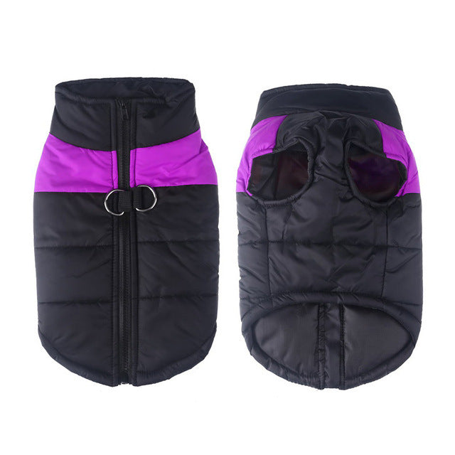 Glossy Metallic-Finish Dog Vest Coat for Cool Weather, for dogs.