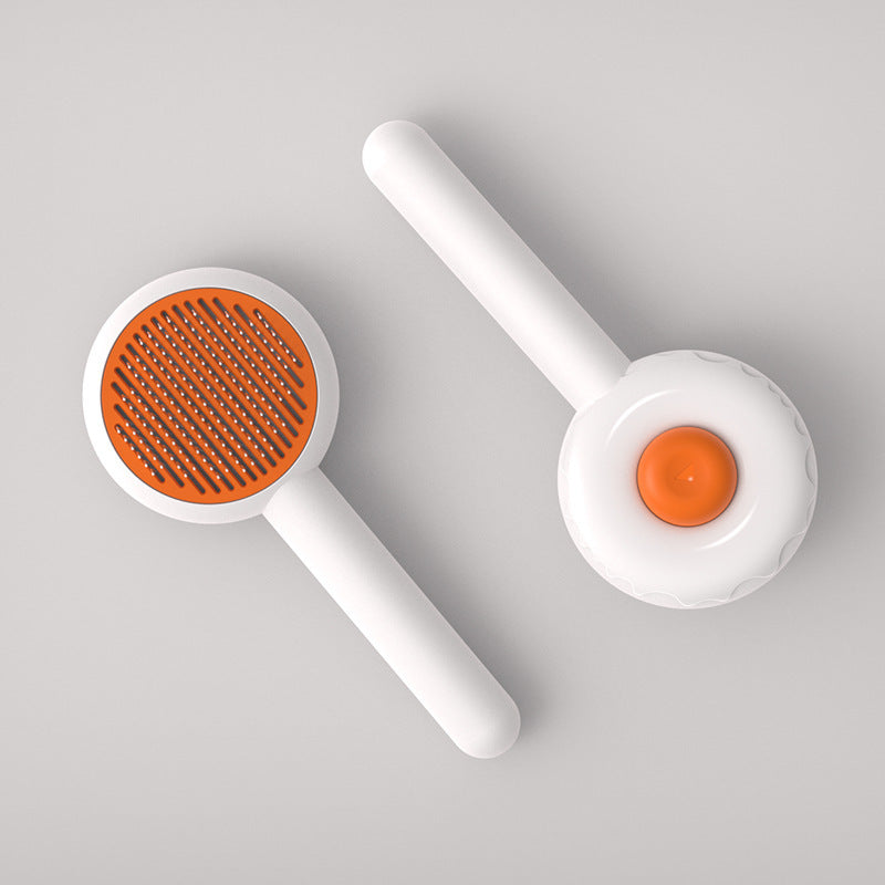 Donut-Shaped Massage Grooming Comb, for dogs and cats.