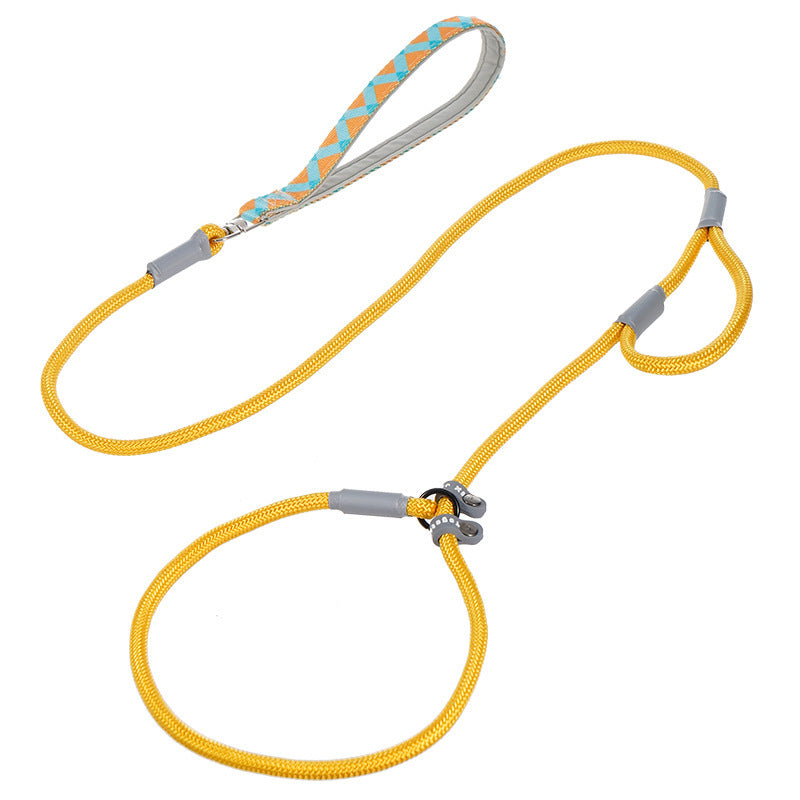 Double-Handle No-Pull Nylon Leash, for dogs.