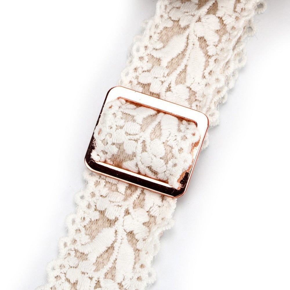 Lace Flower Harness and Leash Set for Cats and Dogs