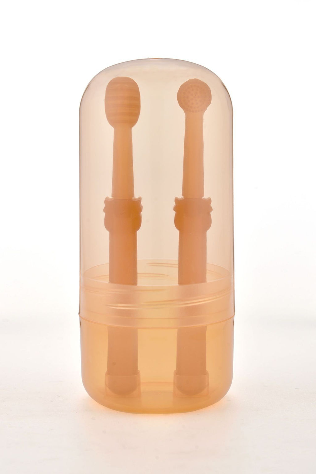 Silicone Toothbrush and Tongue Brush Set, for dogs and cats.