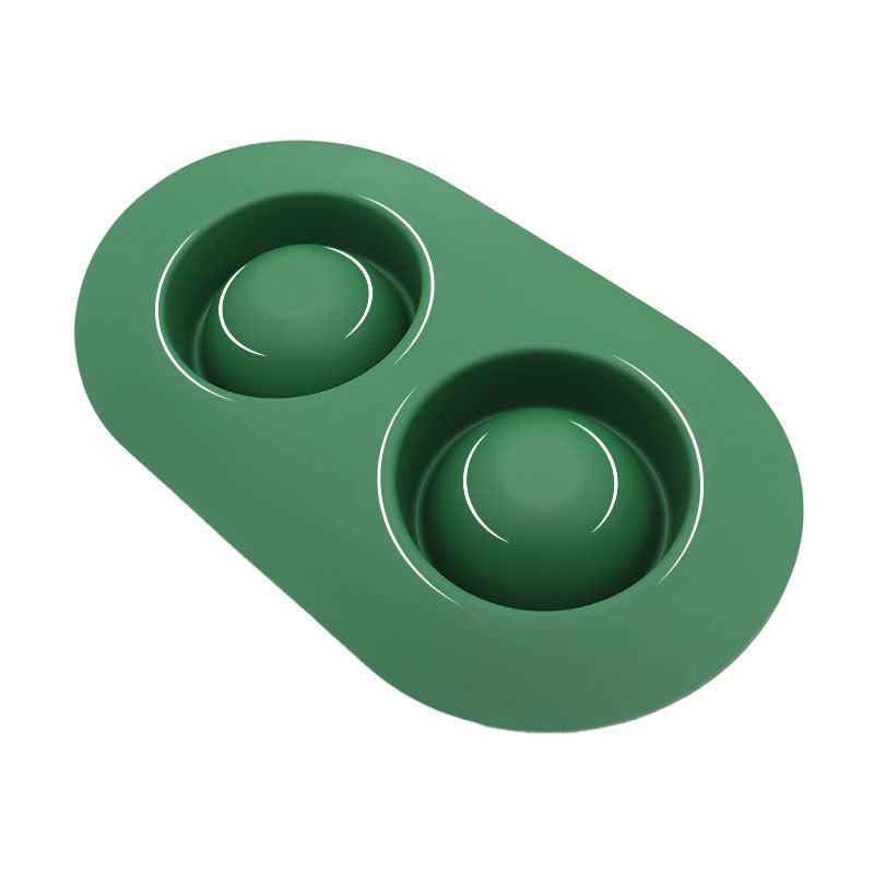 Anti-Splash Stainless Steel Bowl with Silicone Base, for dogs and cats.