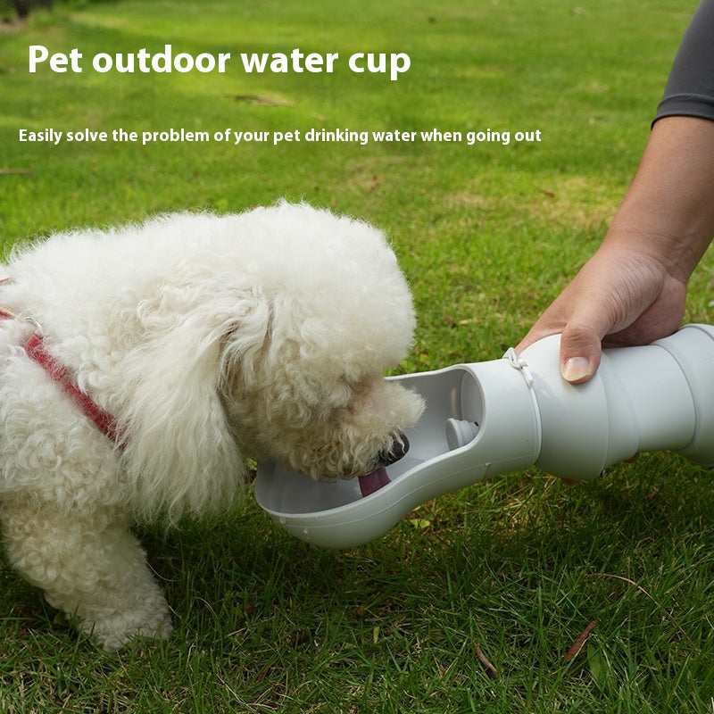 Folding Silicone Travel Cup, for dogs and cats.