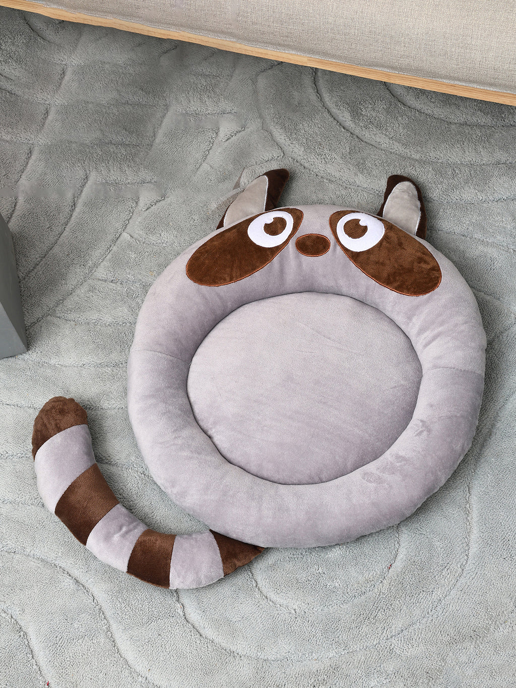 Soft Plush Animal-Themed Pet Bed, for cats.