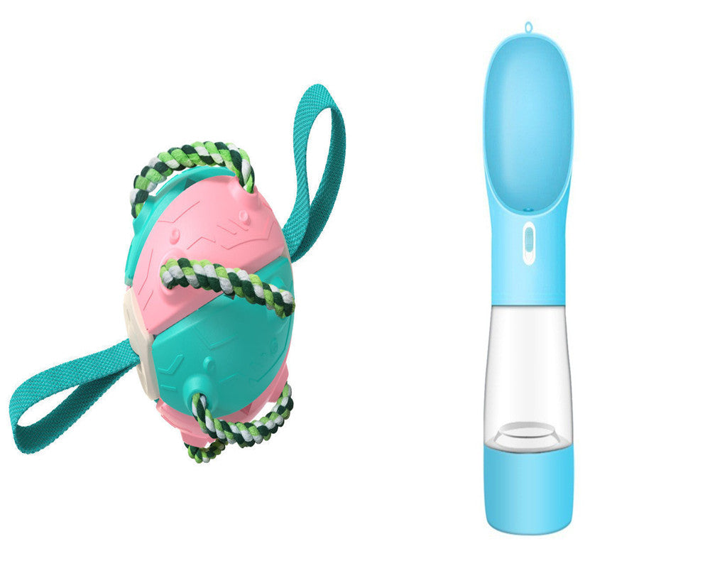 Interactive Dog Football Soccer Ball With Tabs Inflated Training Toy Outdoor Border Collie Balls Pet Products - kindoPet