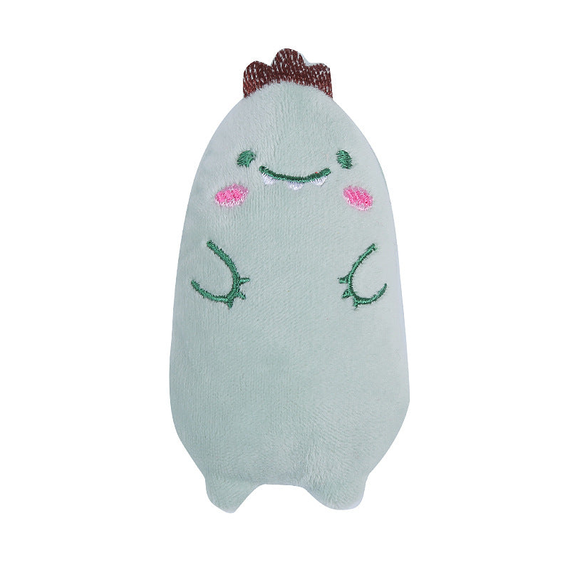 Catnip-Stuffed Plush Toy in Animal Shapes, for cats.