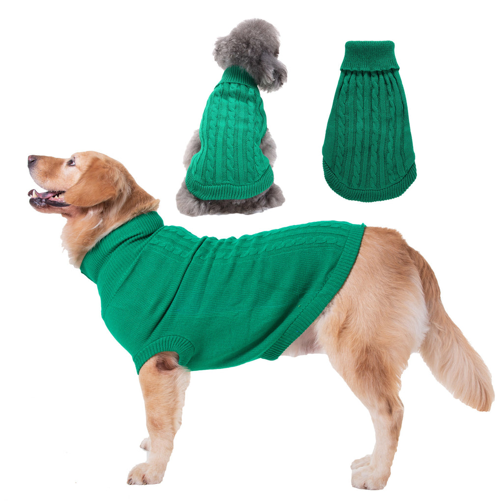Solid Color Acrylic Sweater for Puppies and Small Dogs