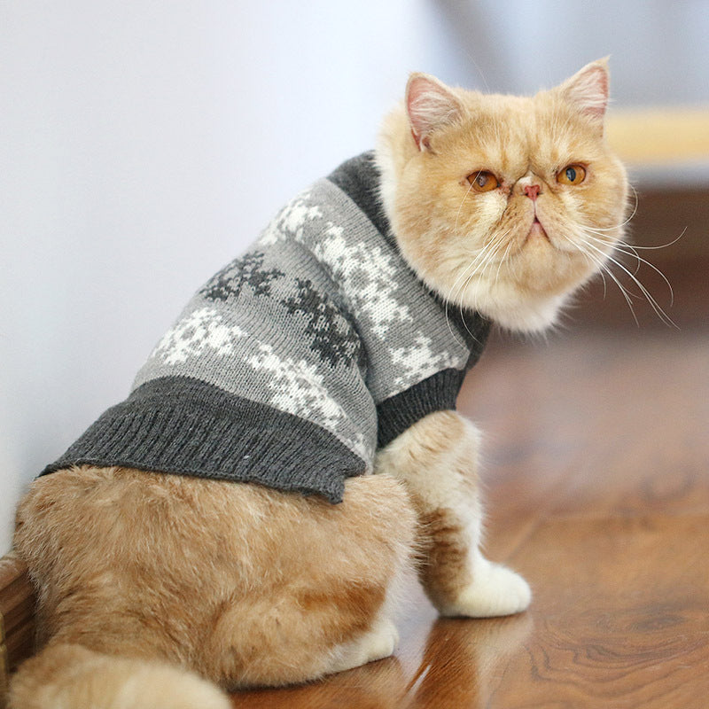Bulky Acrylic Knit Sweater, for cats.