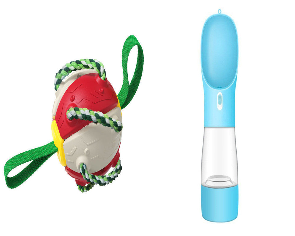 Interactive Dog Football Soccer Ball With Tabs Inflated Training Toy Outdoor Border Collie Balls Pet Products - kindoPet