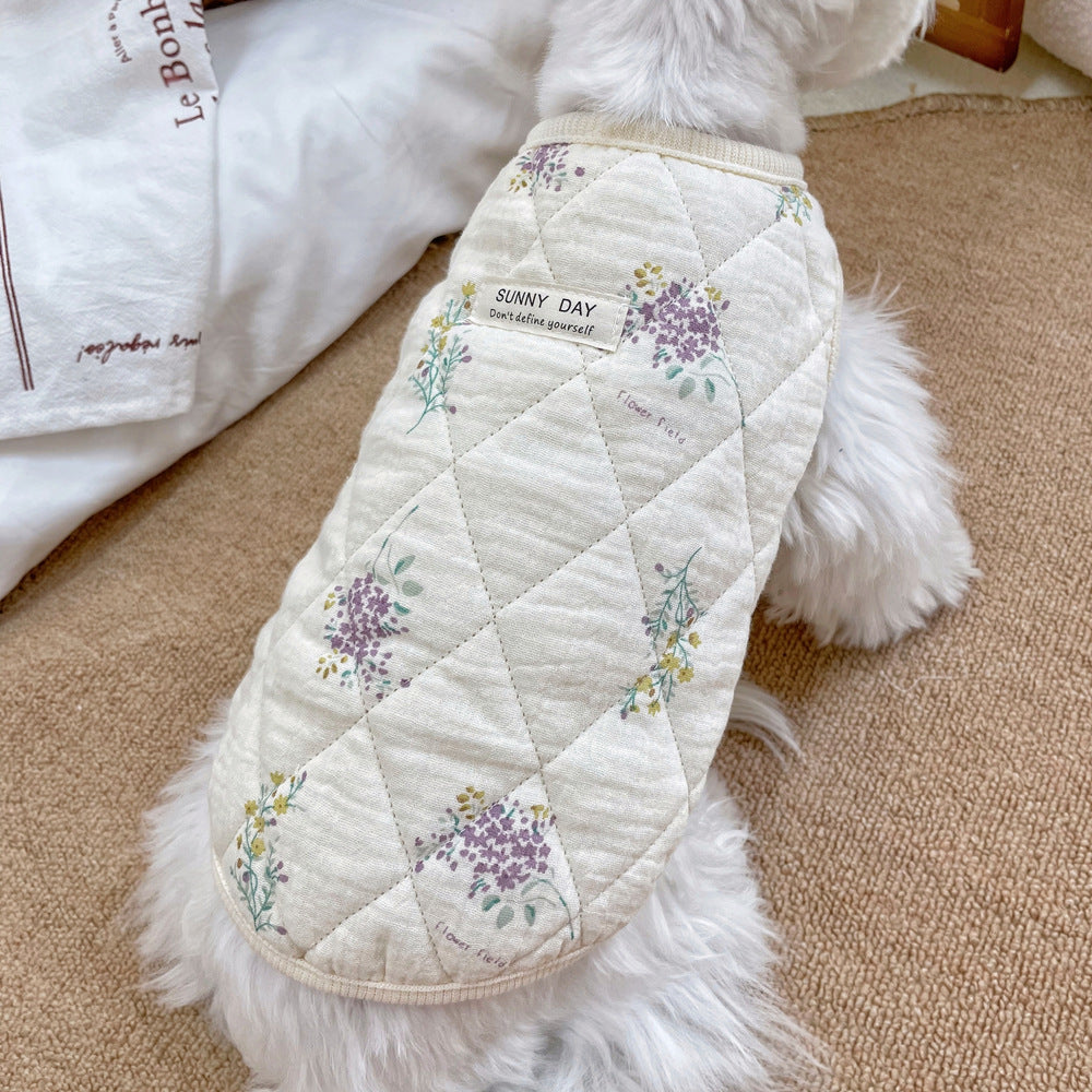 Cotton Padded Jacket, for dogs.