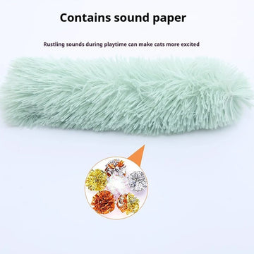 Plush Catnip Pillow Toy – Crinkle Sound Cat Kicker – pet wearing