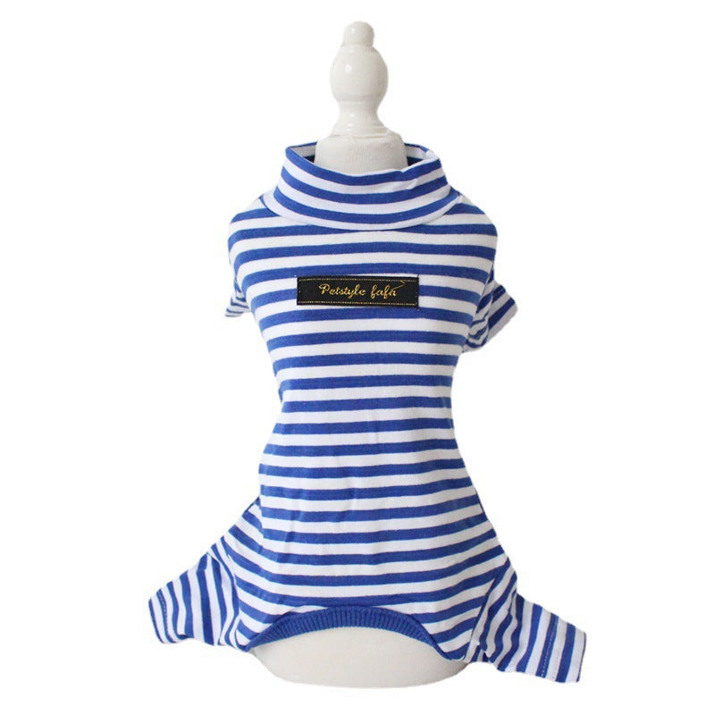Multi-Color Striped Cotton Leggings, for dogs.