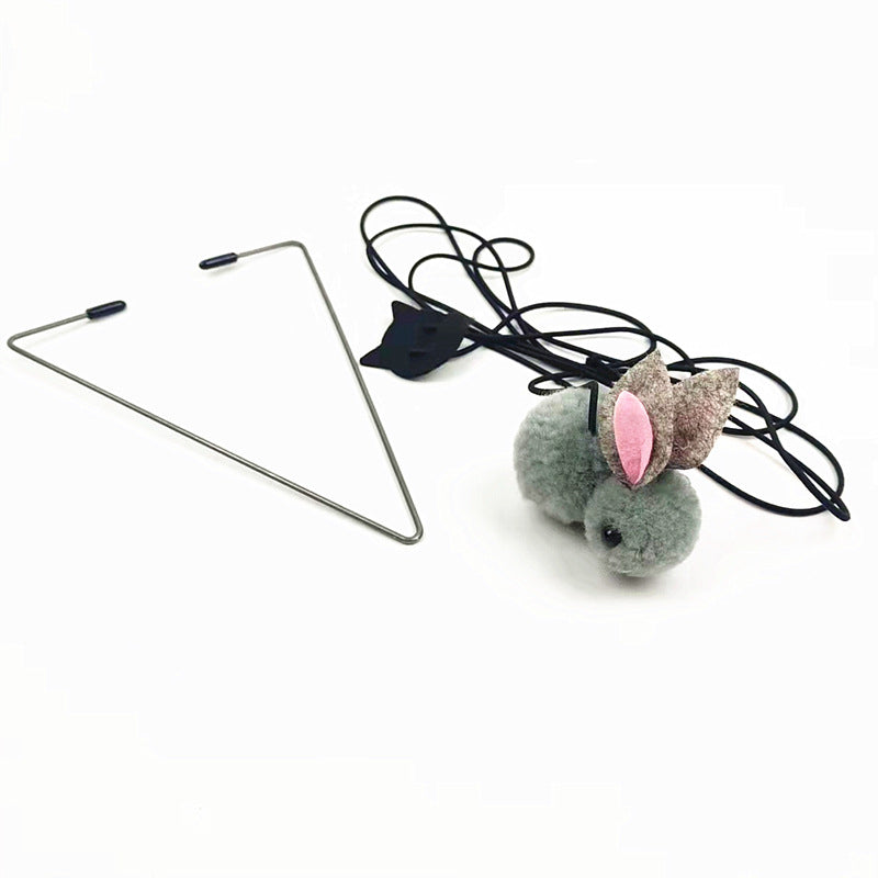 Door-Clip Elastic Bouncing Wand Toy for Indoor Cats, for cats.