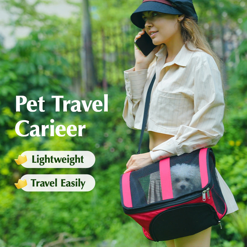 Folding Carrier Bag with Stable Base, for dogs and cats.