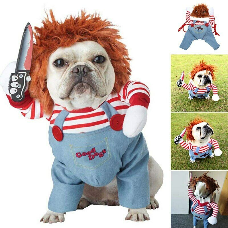 Halloween Pet Costume Pet Dog Funny Clothes Adjustable Dog Cosplay Costume Scary Costume Party Gatherings - kindoPet