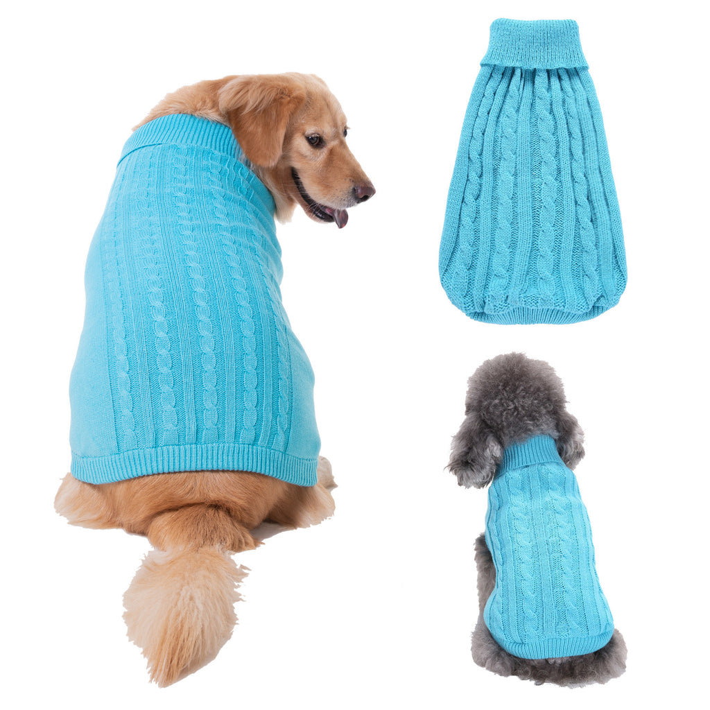 Solid Color Acrylic Sweater for Puppies and Small Dogs