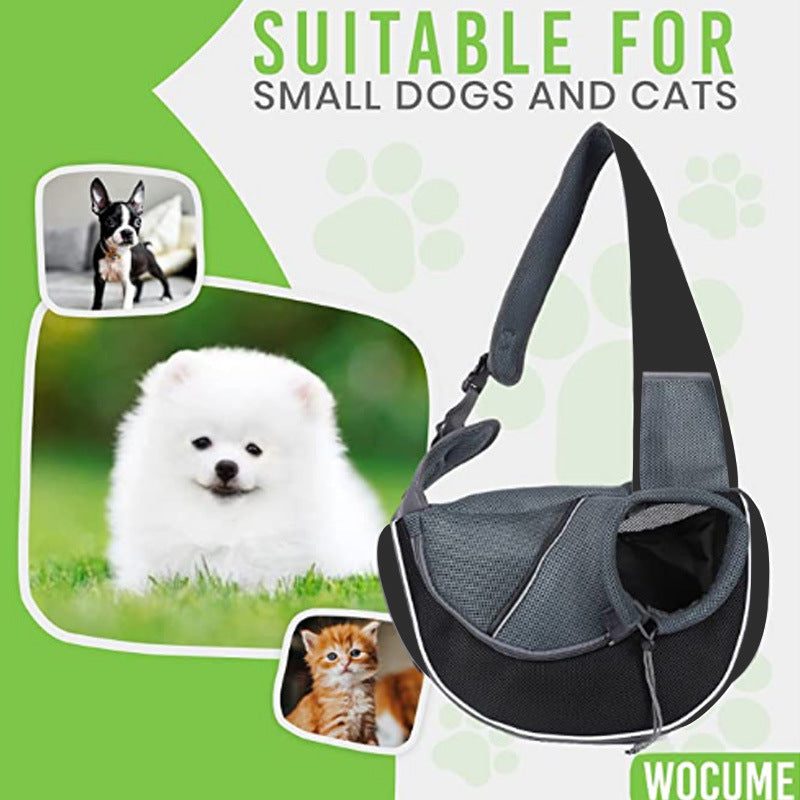 Breathable Crossbody Carrier Bag for Dogs and Cats