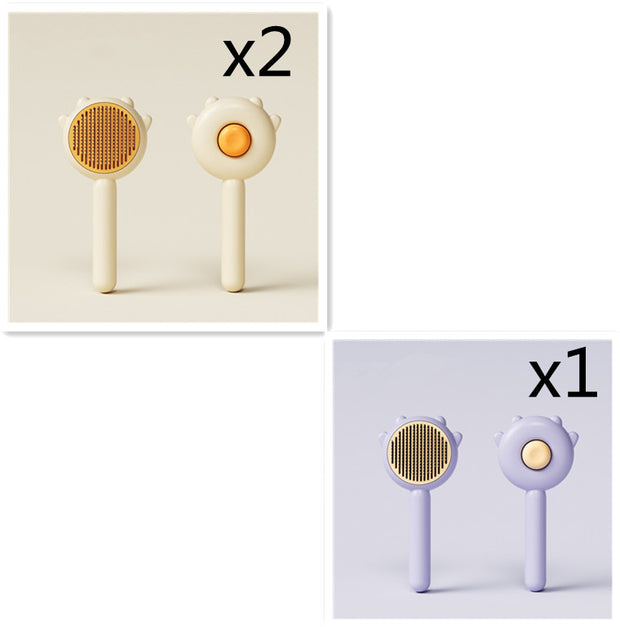 Pet Massage Grooming Brush – Hair Removal Comb for Cats & Dogs – features