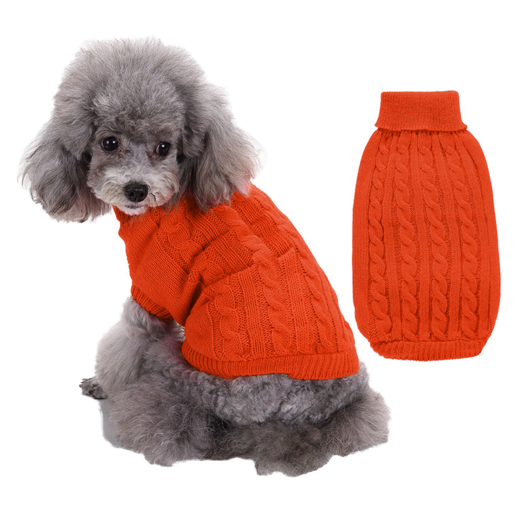 Solid Color Acrylic Sweater for Puppies and Small Dogs