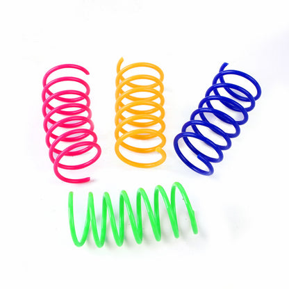 New Style Pet Cat Toy Suit Small Fish Steel Wire Cat Teaser Plush Mouse Spring Cat Tunnel Cat Toy